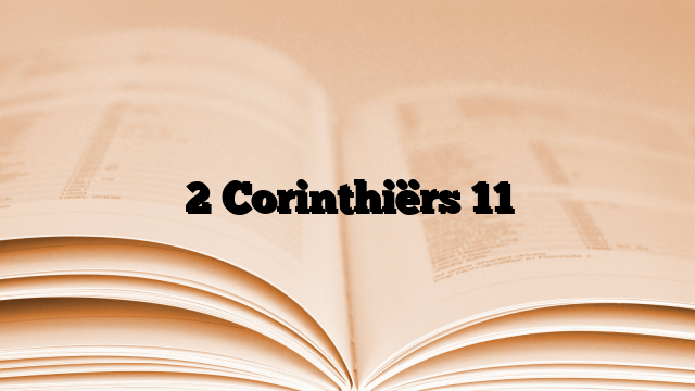2 Corinthiërs 11