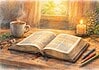 Goede woorden in de Bijbel en hun plaats in geloof Open Bijbel op houten tafel met zacht licht, symbool voor spreken, taal en zorgvuldige woorden binnen het christelijk geloof